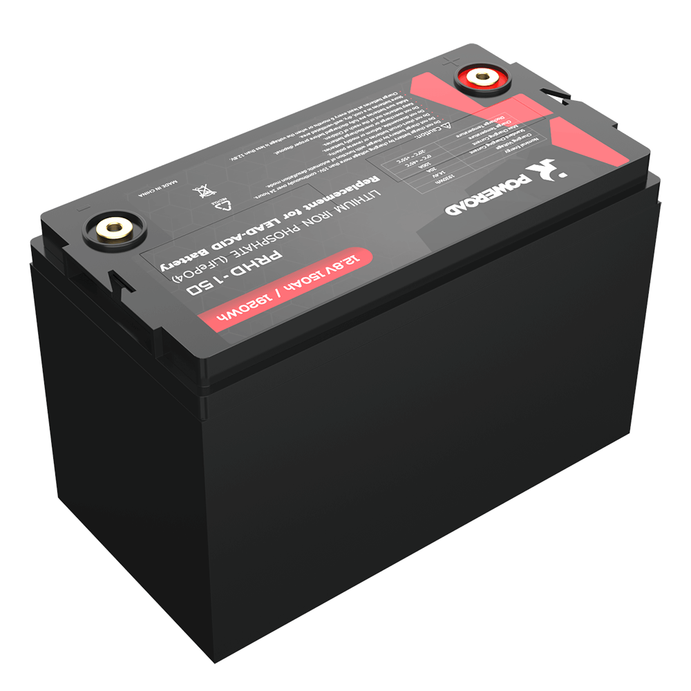 POWEROAD 12V 100Ah or 150Ah BCI Group 31 LiFePO4 Bluetooth Self-Heating Battery - Image 3